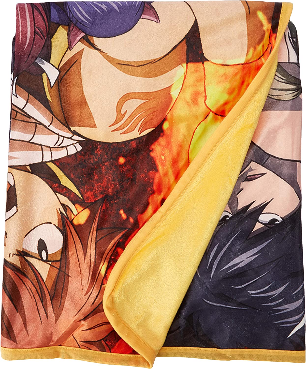 Fairy Tail Season 7 Big Group Anime Sublimation Throw Blanket
