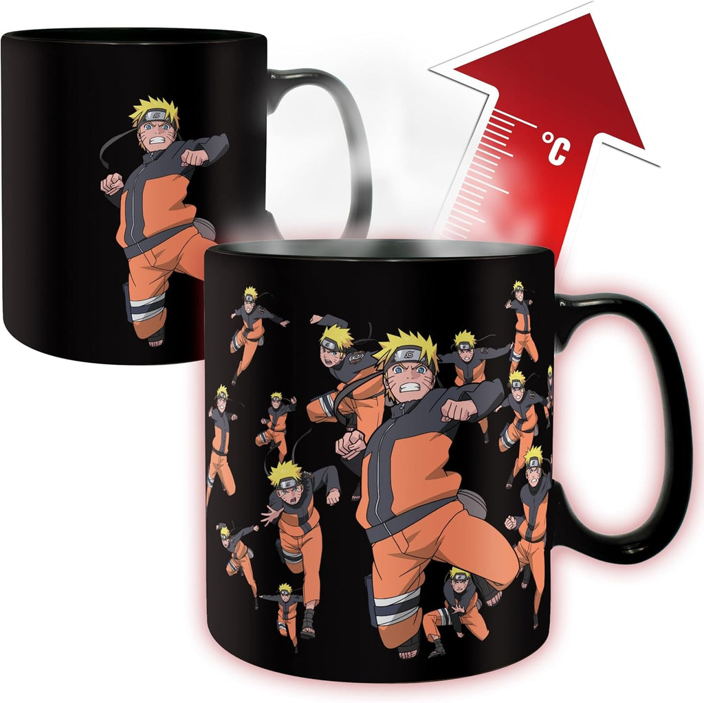 ABYstyle - Naruto Shippuden - Multicloning - 16 oz Heat Change Mug - Fundom