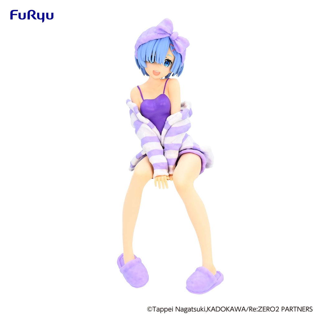 FuRyu Re:Zero Rem Room Wear Purple Color Version Noodle Stopper Figure - Fundom