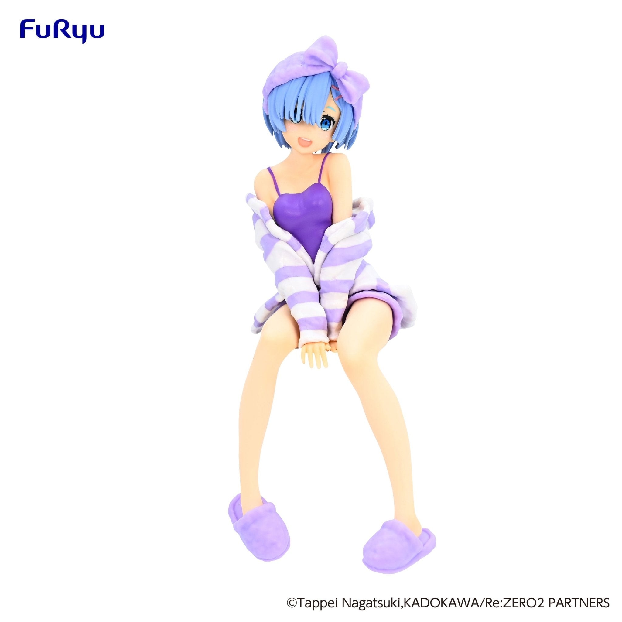 FuRyu Re:Zero Rem Room Wear Purple Color Version Noodle Stopper Figure - Fundom