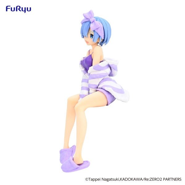 FuRyu Re:Zero Rem Room Wear Purple Color Version Noodle Stopper Figure - Fundom