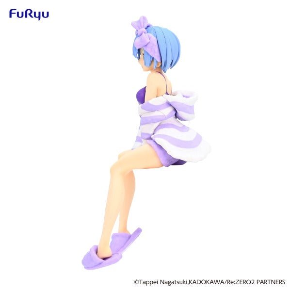 FuRyu Re:Zero Rem Room Wear Purple Color Version Noodle Stopper Figure - Fundom