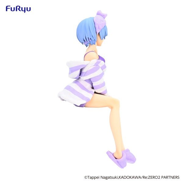 FuRyu Re:Zero Rem Room Wear Purple Color Version Noodle Stopper Figure - Fundom
