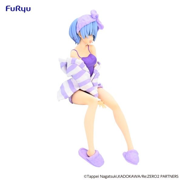 FuRyu Re:Zero Rem Room Wear Purple Color Version Noodle Stopper Figure - Fundom