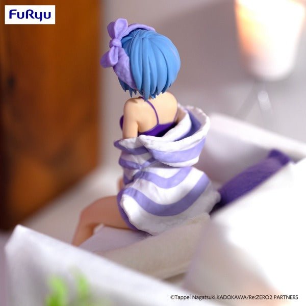 FuRyu Re:Zero Rem Room Wear Purple Color Version Noodle Stopper Figure - Fundom