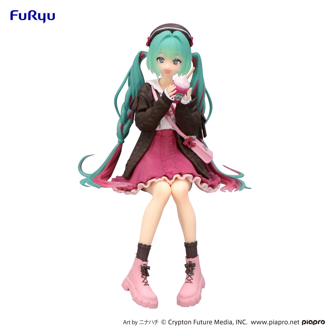 FuRyu - Hatsune Miku - Autumn Date Pink Color Version - Noodle Stopper Figure