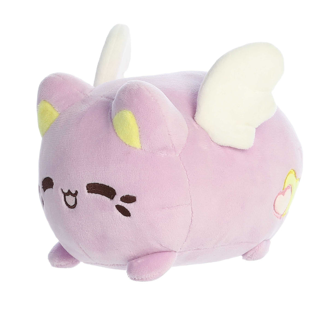 Aurora Enchanting Tasty Peach Lavender Candy Heart Meowchi Plush 7in