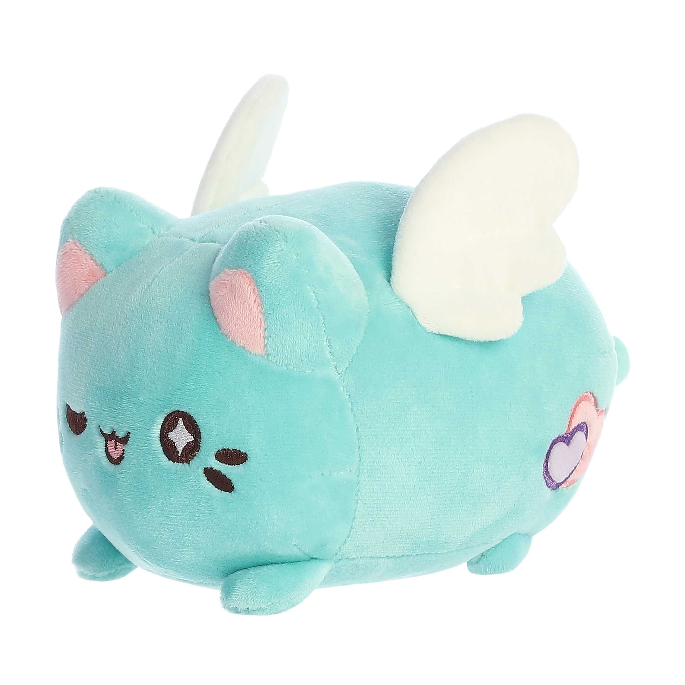 Aurora Enchanting Tasty Peach Mint Candy Heart Meowchi Plush 7in