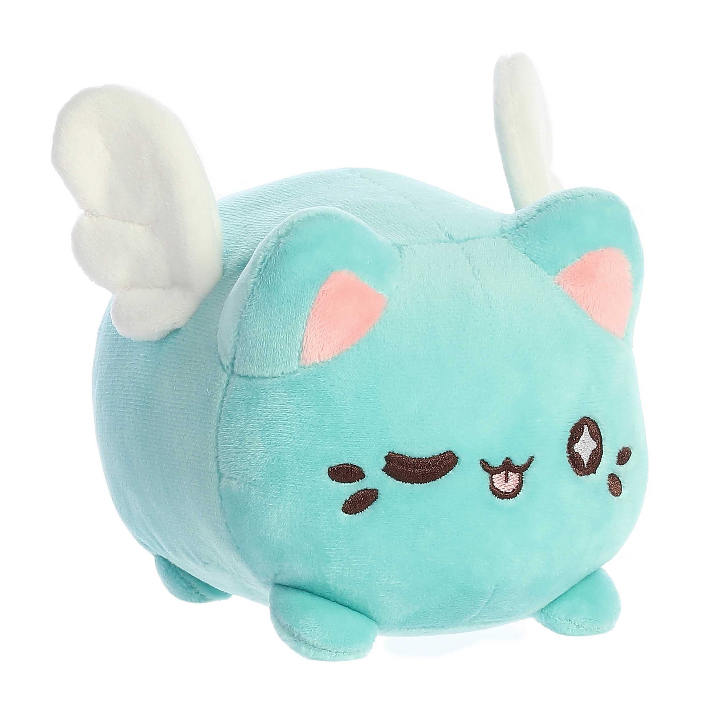 Aurora Enchanting Tasty Peach Mint Candy Heart Meowchi Plush 7in