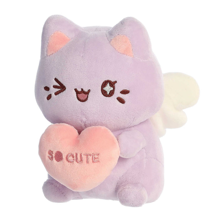 Aurora - Tasty Peach - Lavender Candy Heart Meowchi 7" Plush