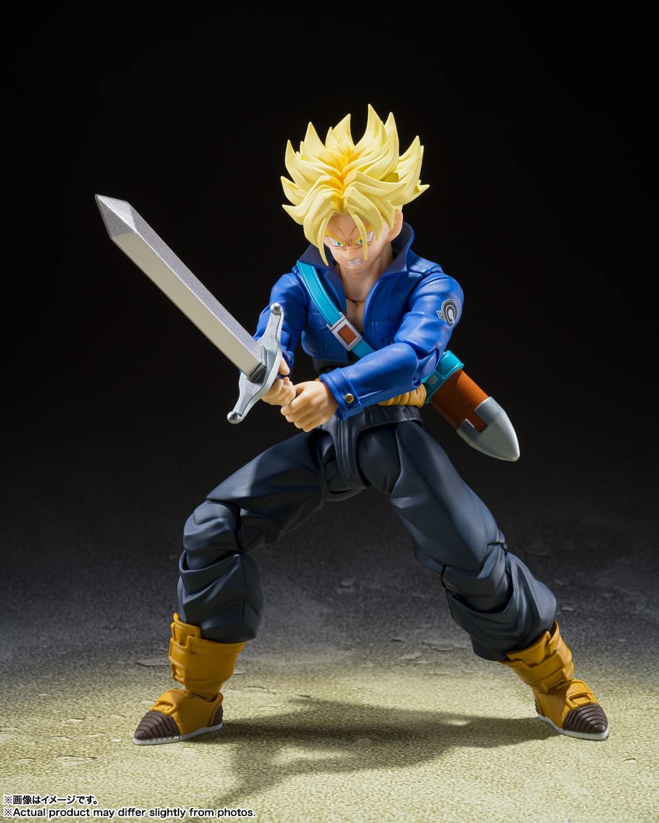 TAMASHII NATIONS - Dragon Ball Z - Super Saiyan Trunks - The Boy from The Future - Bandai Spirits S.H.Figuarts Action Figure