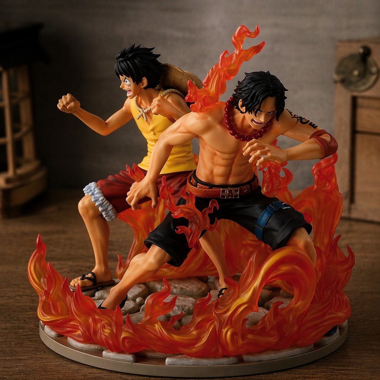 Bandai Spirits - One Piece - Portgas D. Ace & Monkey D. Luffy - Dramatic Memories Revible Moment Ichibansho Figure - Fundom