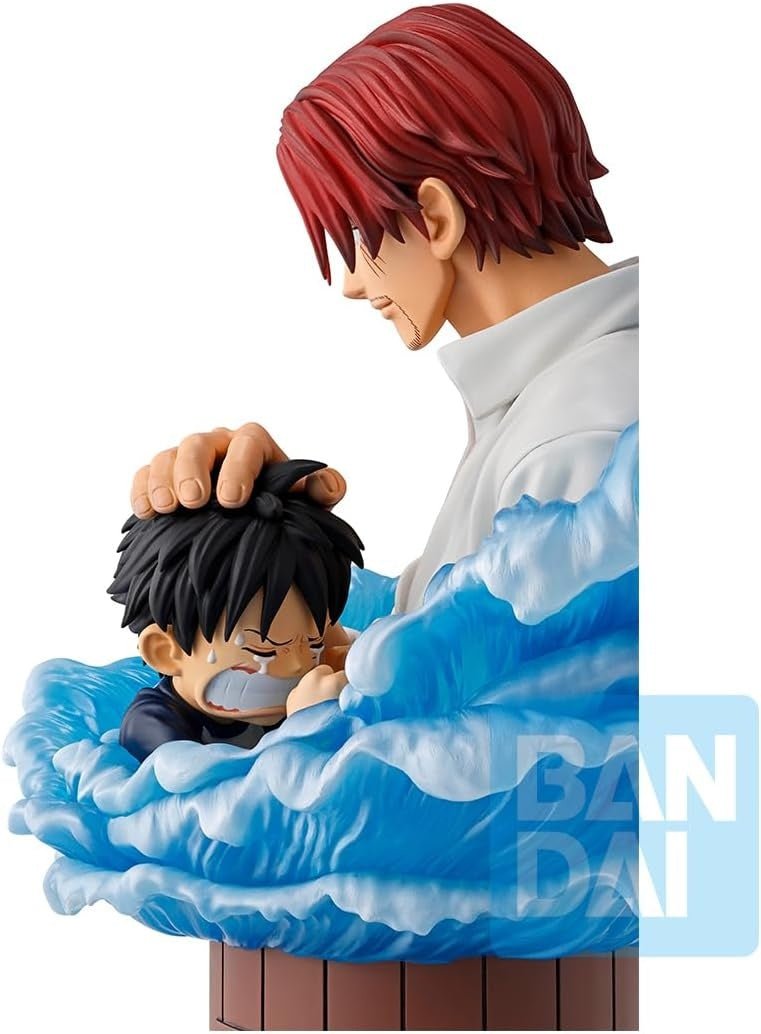 Bandai - One Piece - Shanks & Luffy Red Hair Pirates - Ichibansho Figure - Fundom