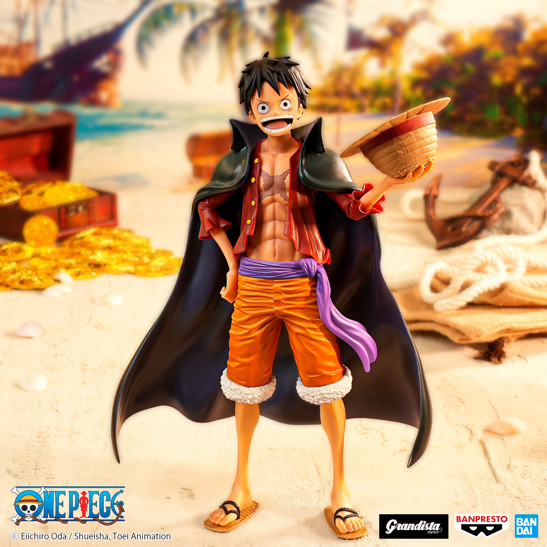 Banpresto - One Piece - Monkey D. Luffy #2 Grandista Nero Figure