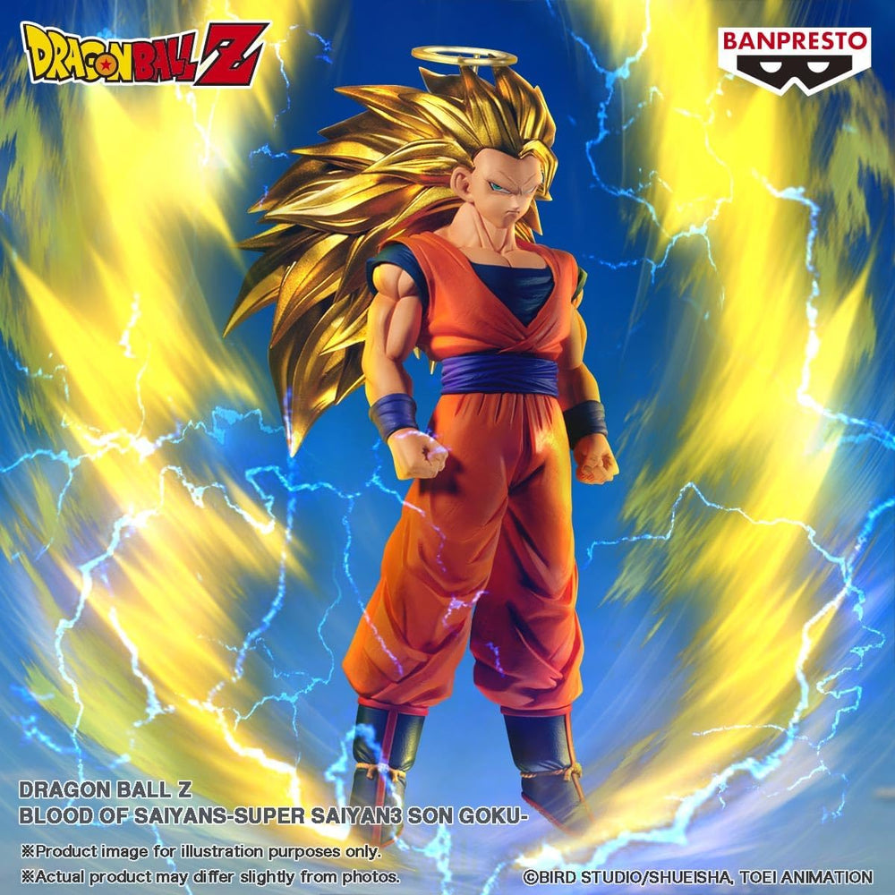 Banpresto Dragon Ball Z Super Saiyan 3 Son Goku Blood of Saiyans Bandai Spirits Figure