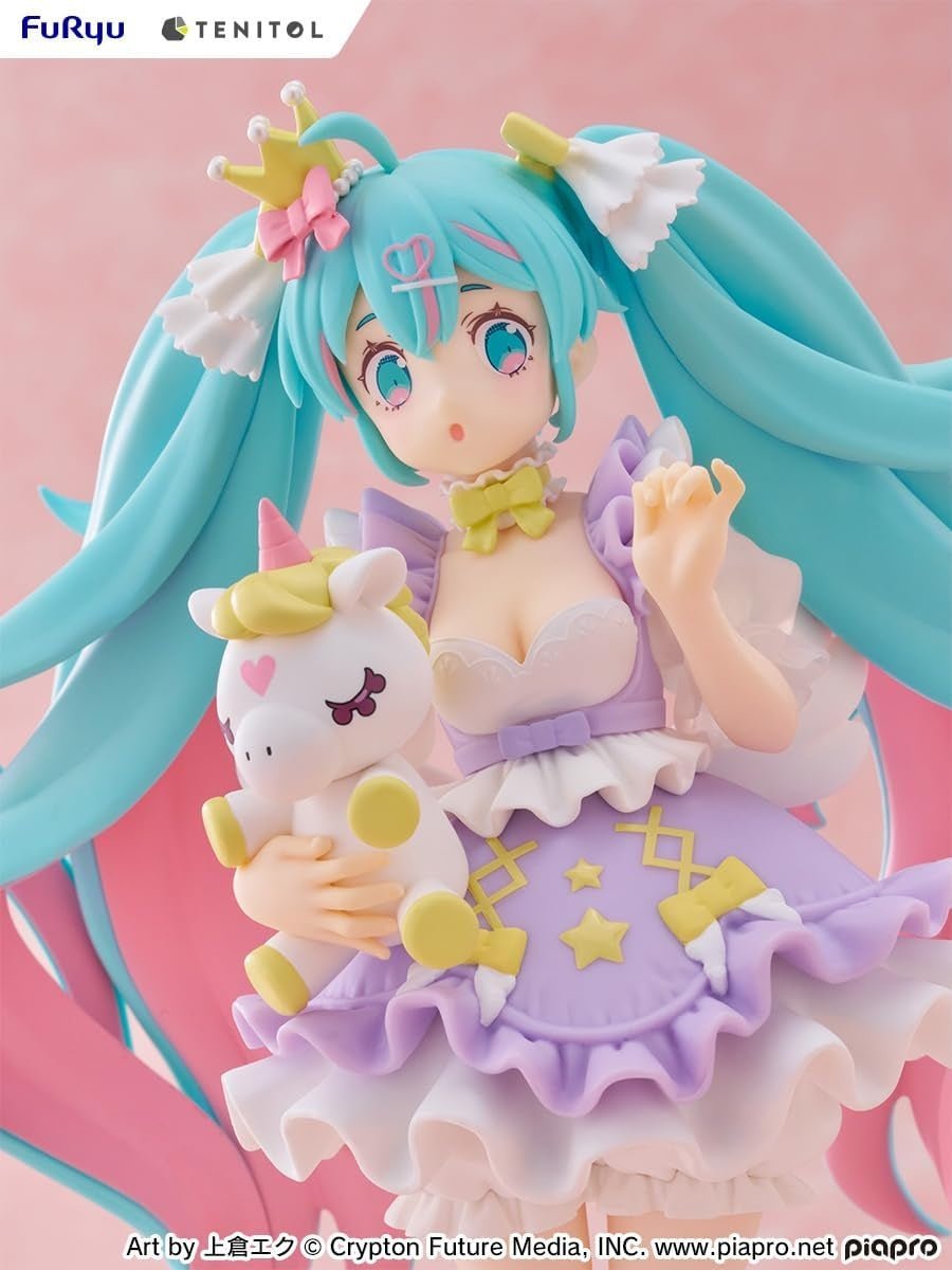 FuRyu - Vocaloid - Hatsune Miku - Yumekawa Princess Lavender Version Tenitol Figure