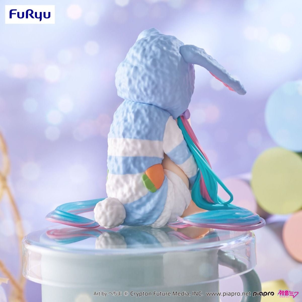 FuRyu - Vocaloid - Hatsune Miku - Noodle Stopper Figure Rabbit Ear Hood Pajama Blue Ver - Fundom