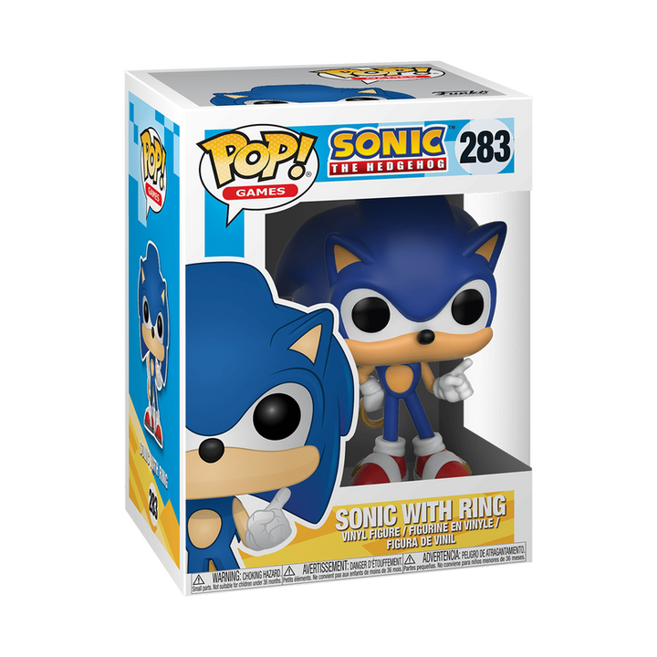 Funko Pop! Games: Sonic the Hedgehog - Sonic with Ring #283