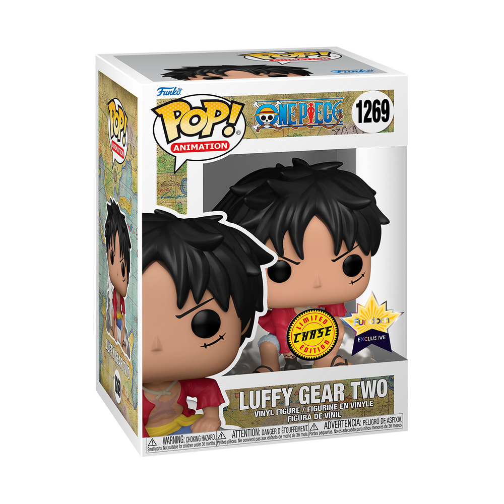 Funko Pop! Animation: One Piece - Monkey D. Luffy Gear Two Chase Fundom Exclusive