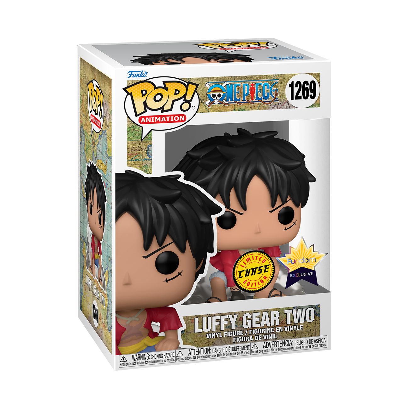 Funko Pop! Animation: One Piece - Monkey D. Luffy Gear Two Fundom Exclusive 6-Pack Bundle