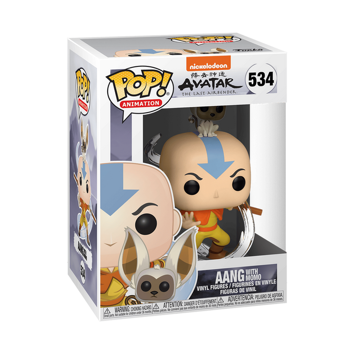 Funko Pop! Animation: Avatar: The Last Airbender - Aang with Momo #534