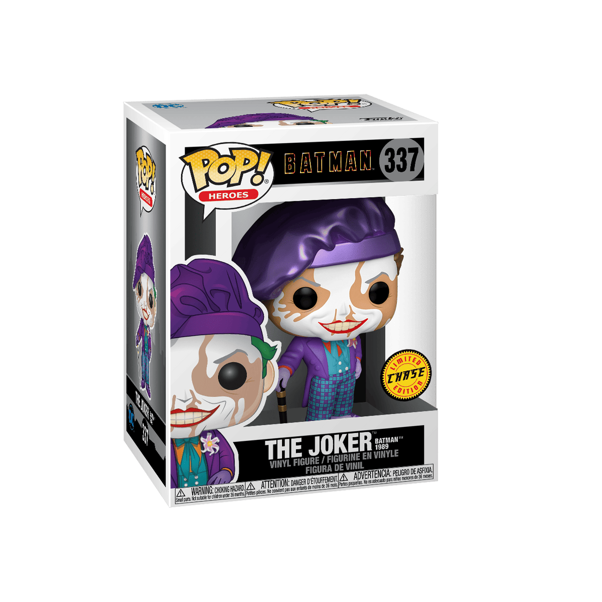Funko Pop! Heroes: Batman 1989 - The Joker with Hat #337 Chase