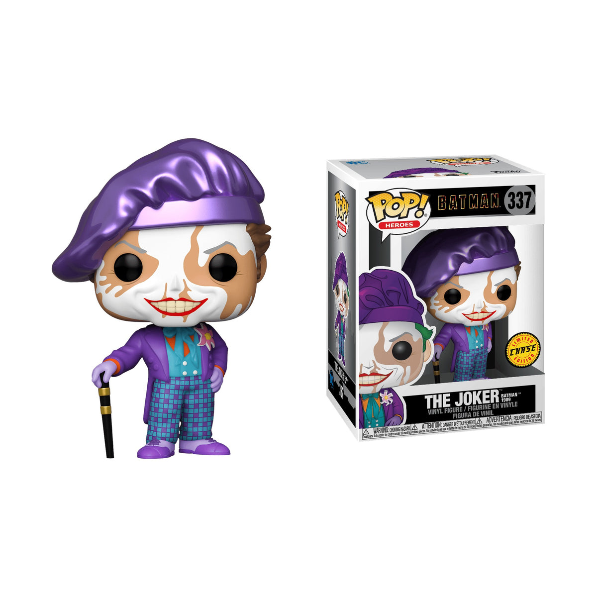 Funko Pop! Heroes: Batman 1989 - The Joker with Hat #337 Chase