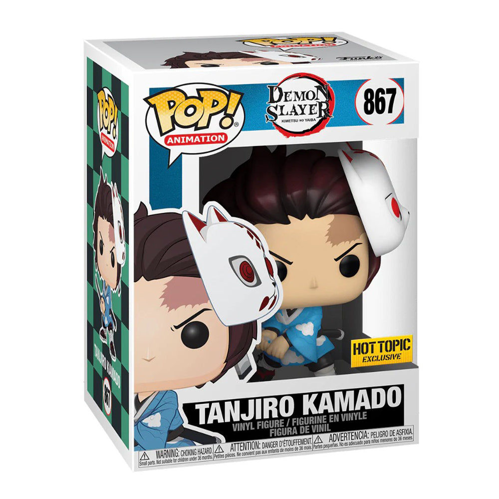 Funko Pop! Animation: Demon Slayer: Kimetsu no Yaiba - Tanjiro Kamado with Mask #867 Hot Topic Exclusive