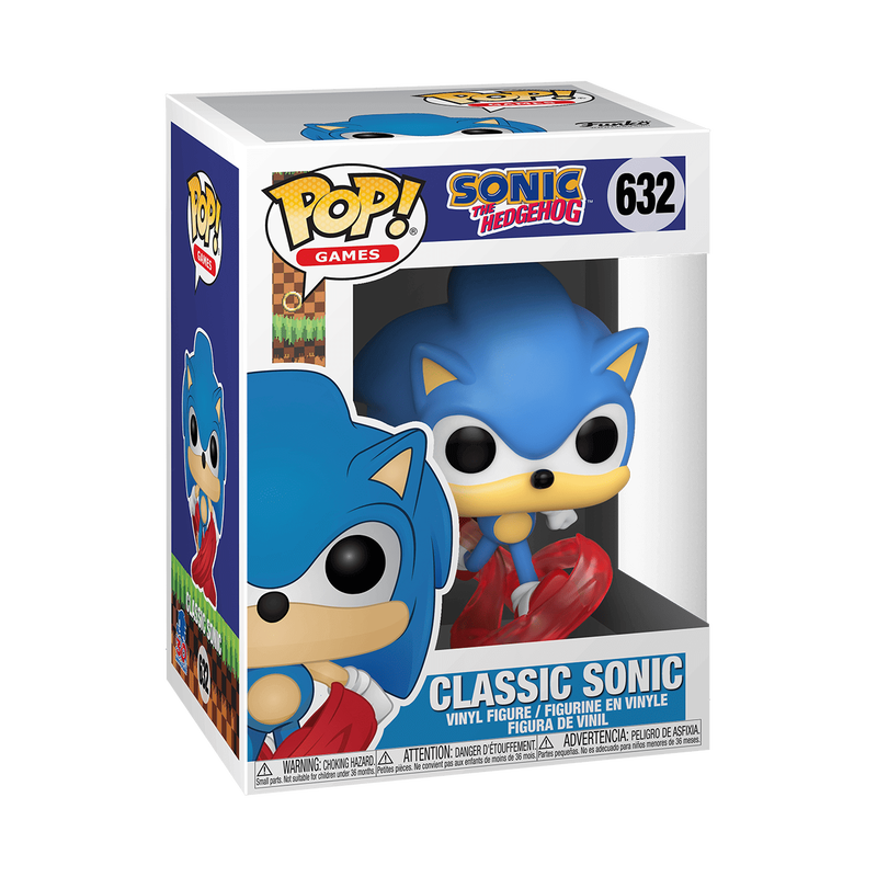 Funko Pop! Games: Sonic the Hedgehog 30th Anniversary - Classic Sonic #632