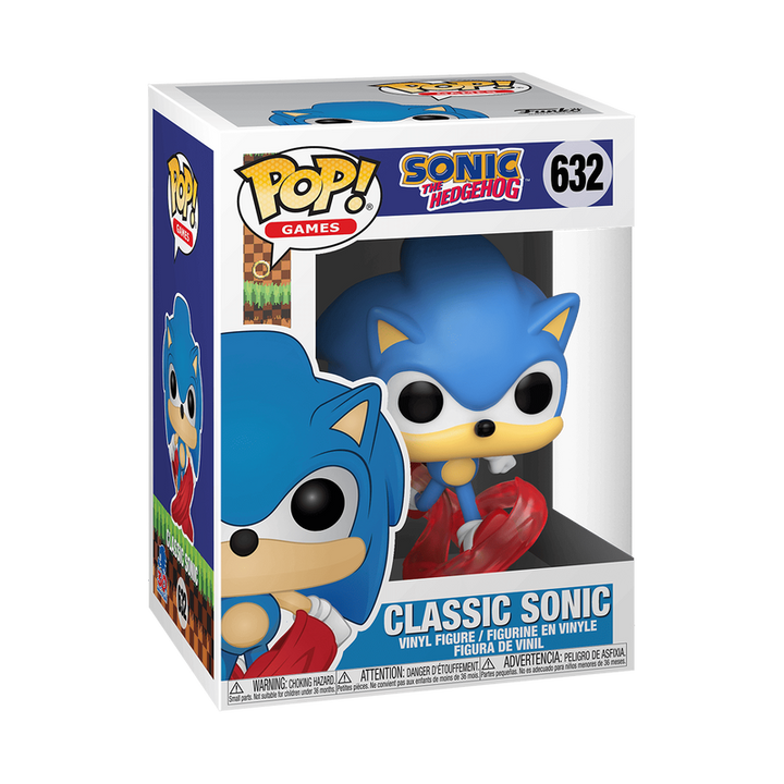 Funko Pop! Games: Sonic the Hedgehog 30th Anniversary - Classic Sonic #632