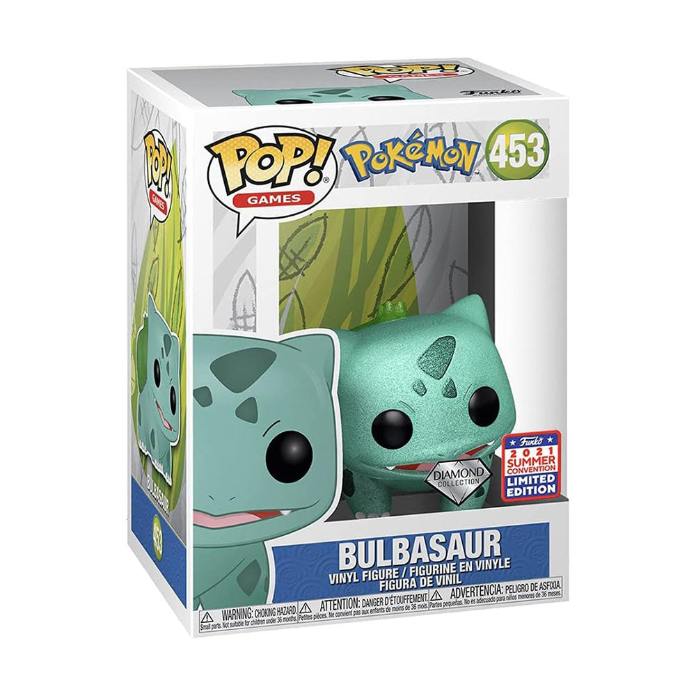 Funko Pop! Games: Pokemon - Bulbasaur Diamond Collection #453 2021 Summer Convention Limited Edition Exclusive