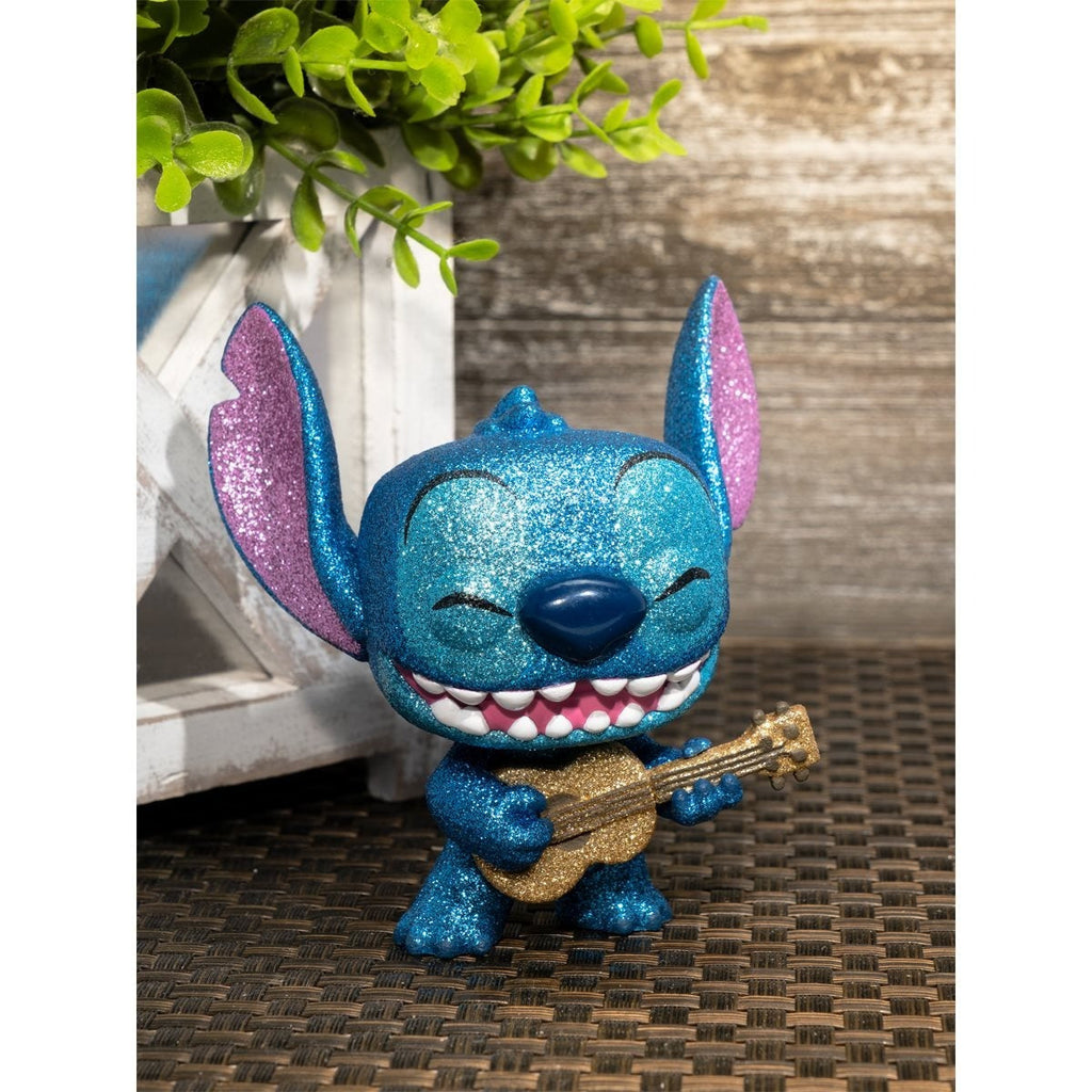 Funko Pop! Disney: Lilo & Stitch - Stitch with Ukulele Diamond Glitter #1044 Entertainment Earth Exclusive