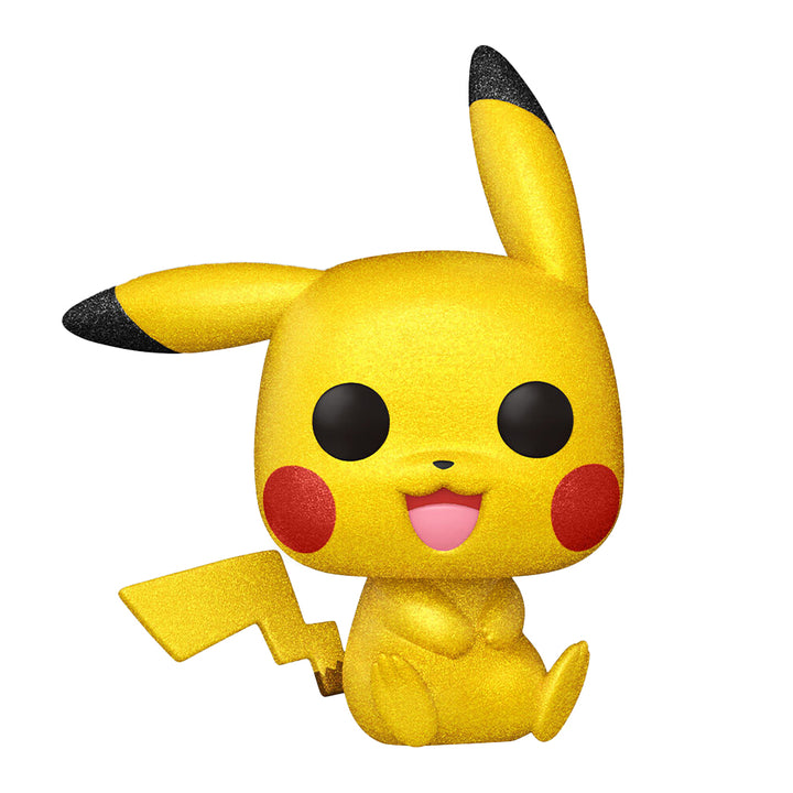 Funko Pop! Games: Pokemon - Pikachu Seated #842 Diamond Collection 2021 Fall Convention Limited Edition Exclusive