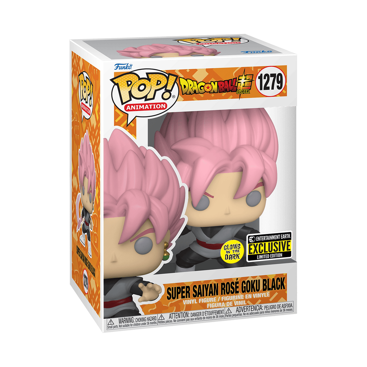Funko Pop! Animation: Dragon Ball Super - Super Saiyan Rose Goku Black Glow-in-the-dark 1279 Entertainment Earth Exclusive - Fundom