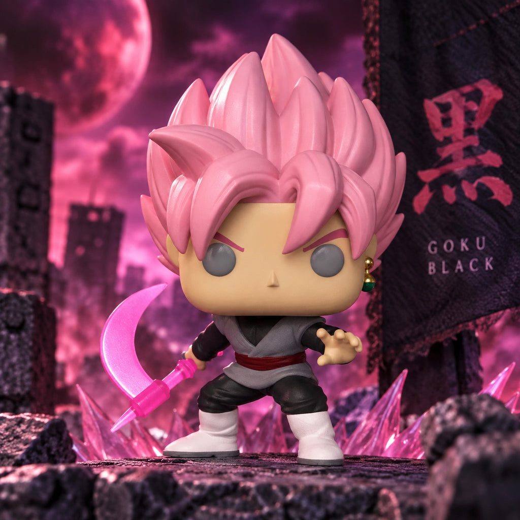 Funko Pop! Animation: Dragon Ball Super - Super Saiyan Rose Goku Black Glow-in-the-dark #1279 Entertainment Earth Exclusive