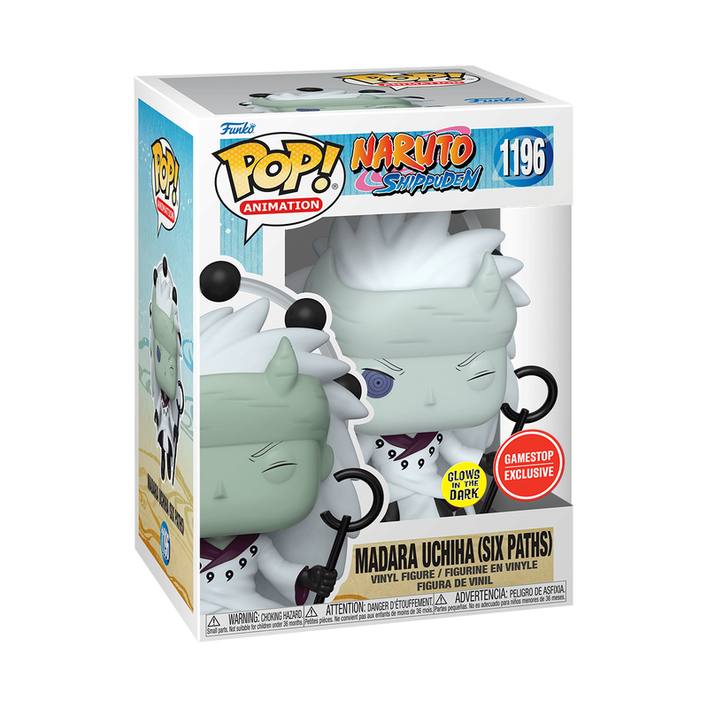 Funko Pop! Animation: Naruto Shippuden - Madara Uchiha Six Paths #1196 Glow-in-the-Dark GameStop Exclusive
