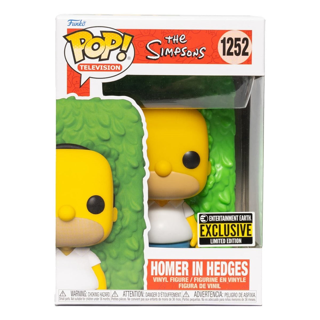 Funko Pop! Television: The Simpsons - Homer in Hedges Entertainment Earth Exclusive