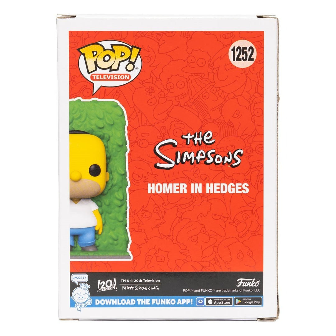 Funko Pop! Television: The Simpsons - Homer in Hedges Entertainment Earth Exclusive