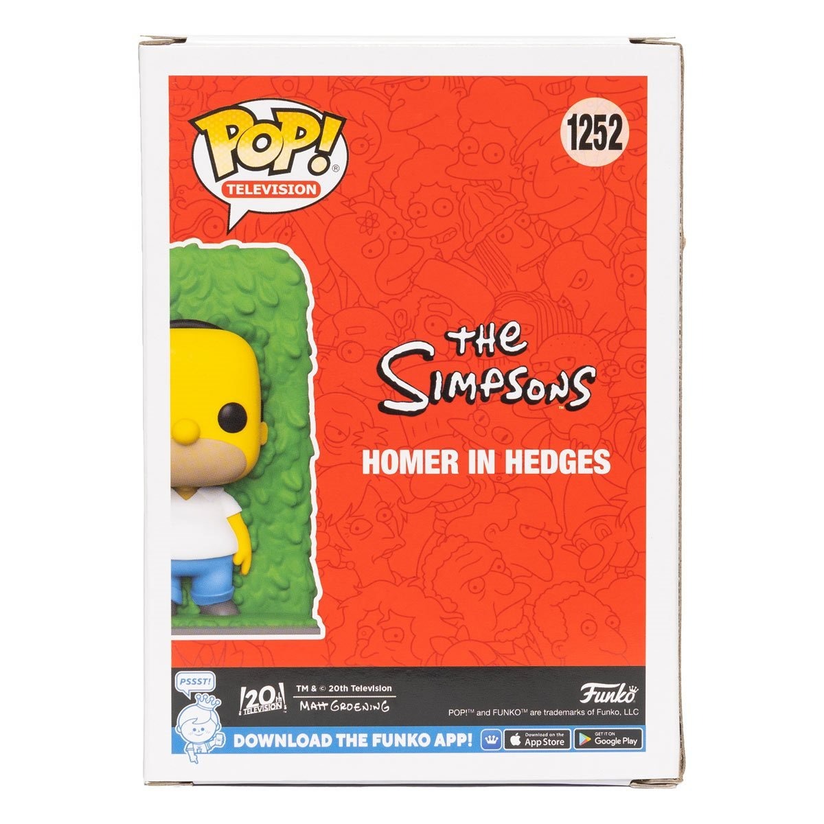 Funko Pop! Television: The Simpsons - Homer in Hedges Entertainment Earth Exclusive