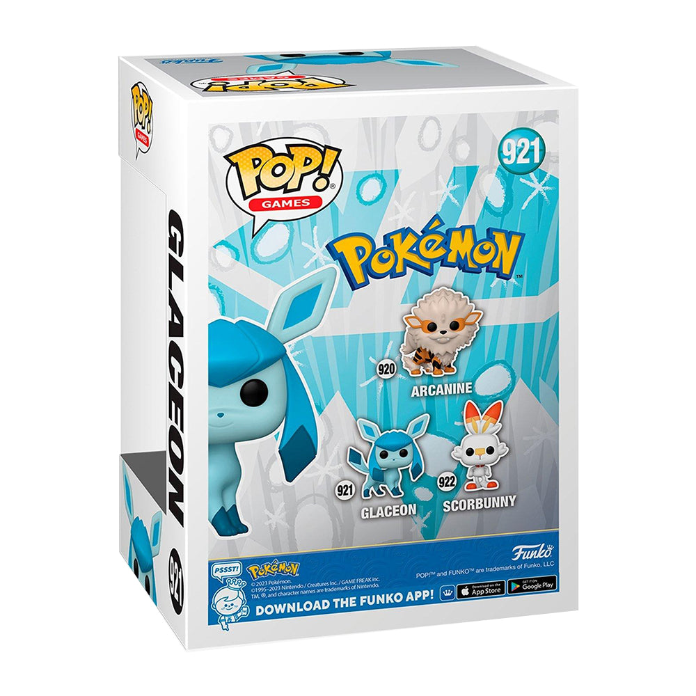 Funko Pop! Games: Pokemon - Glaceon Flocked #921 Hot Topic Exclusive