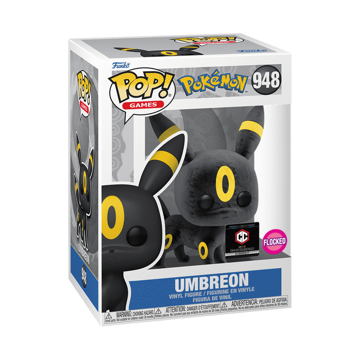 Funko Pop! Games: Pokemon - Umbreon Flocked #948 Chalice Collectibles Exclusive