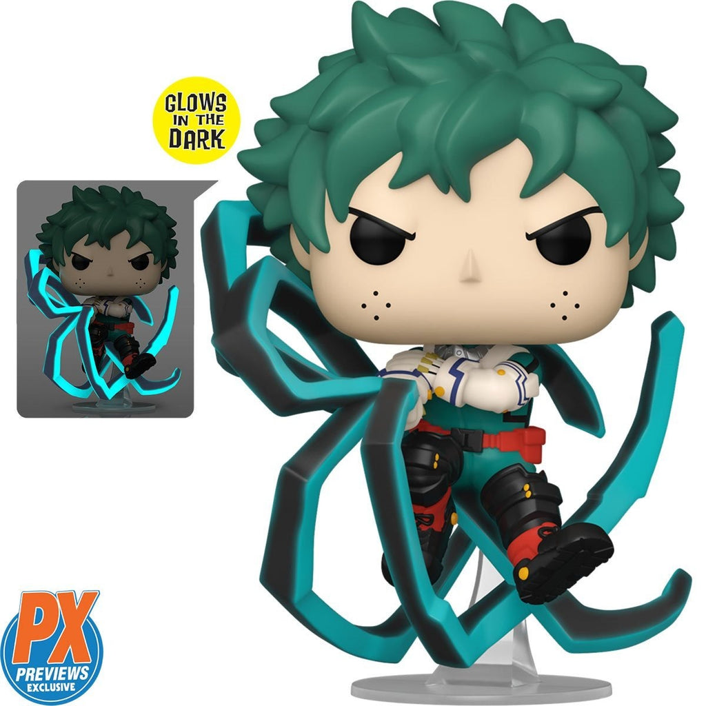 Funko Pop! Animation: My Hero Academia - Izuku Midoriya Blackwhip #1347 Glow-in-the-Dark PX Previews Exclusive