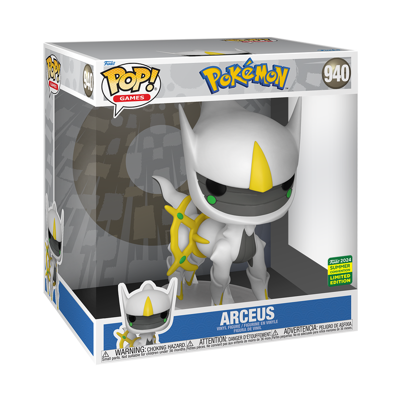 Funko Pop! Jumbo Games: Pokemon - Arceus #940 2024 Summer Convention