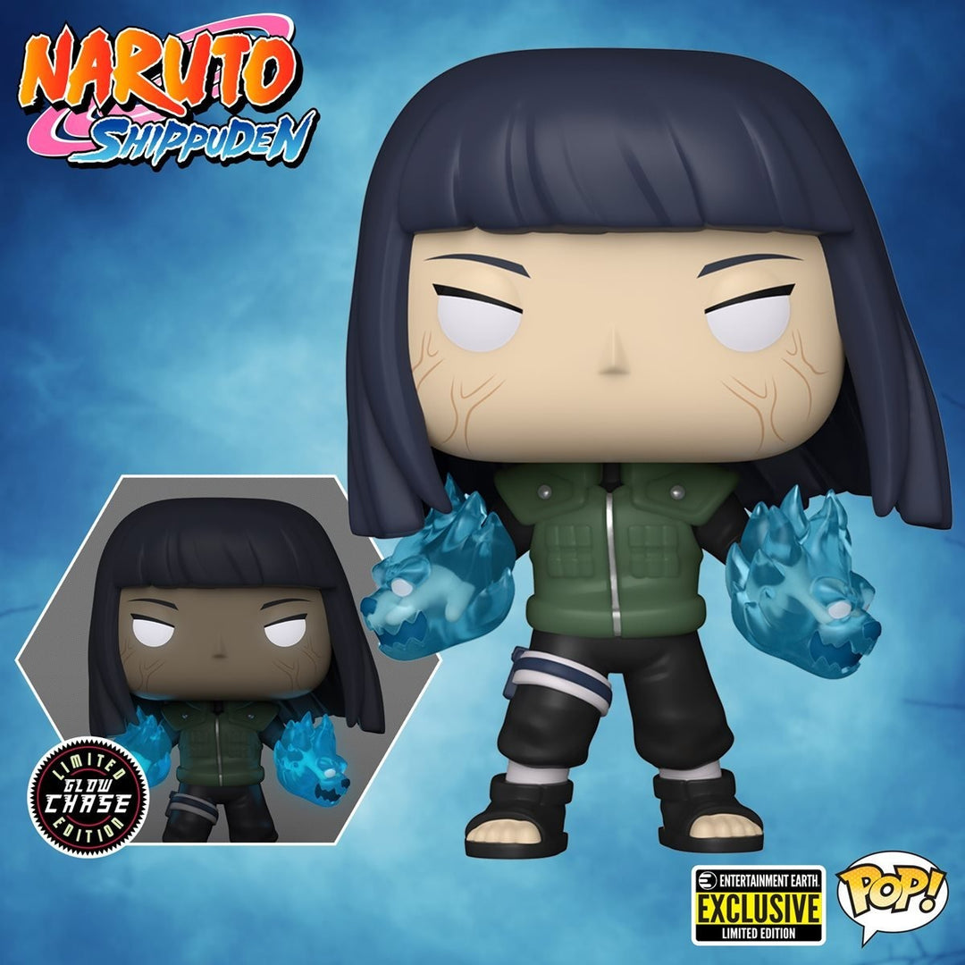Funko Pop! Animation: Naruto Shippuden - Hinata with Twin Lion Fists Chase Glow-in-the-dark Entertainment Earth Exclusive
