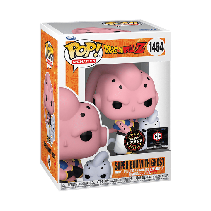 Funko Pop! Animation: Dragon Ball Z - Super Buu with Ghost Glow-in-the-dark Chase Chalice Collectibles Exclusive
