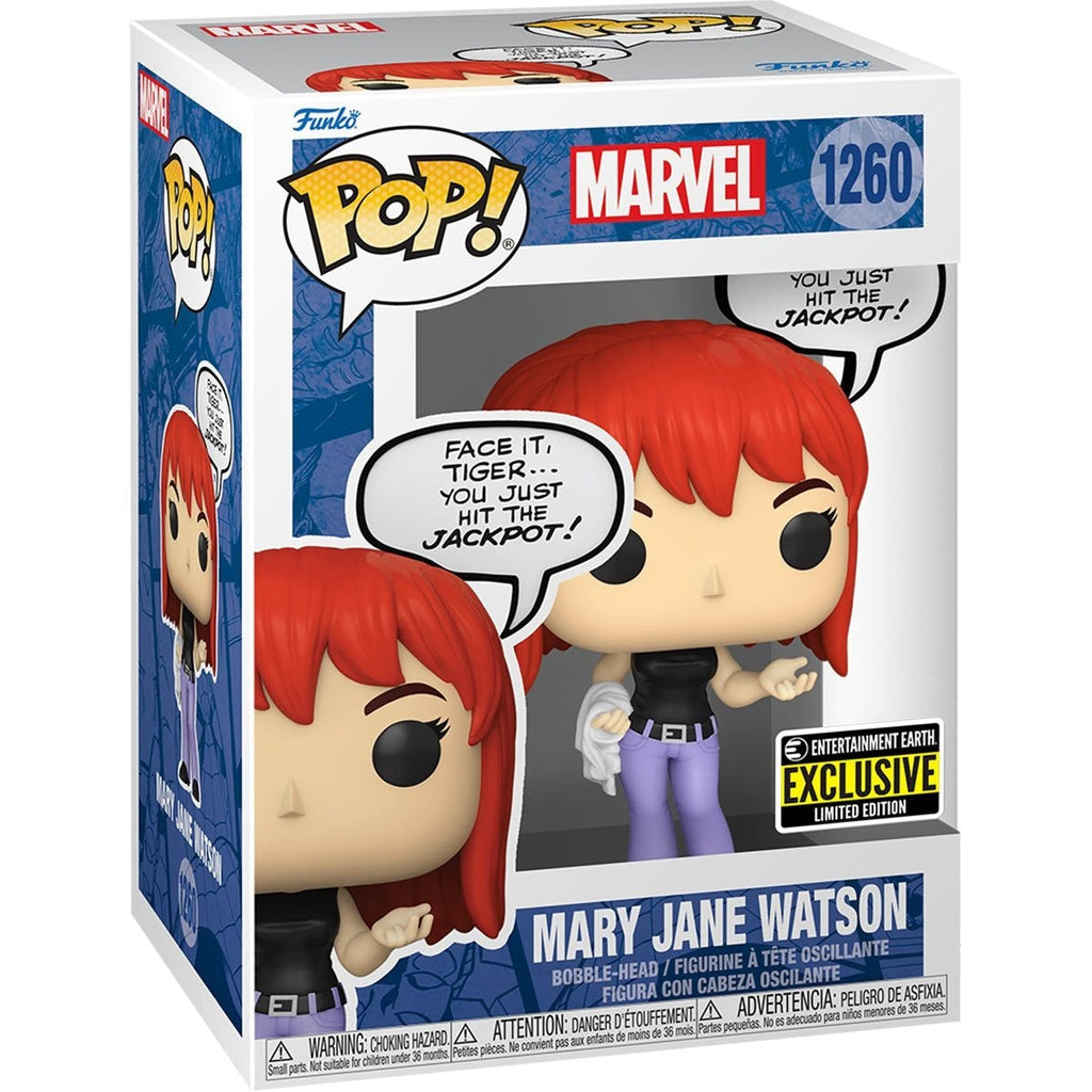 Funko Pop! Marvel: Spider-Man - Mary Jane Watson #1260 Entertainment Earth Exclusive