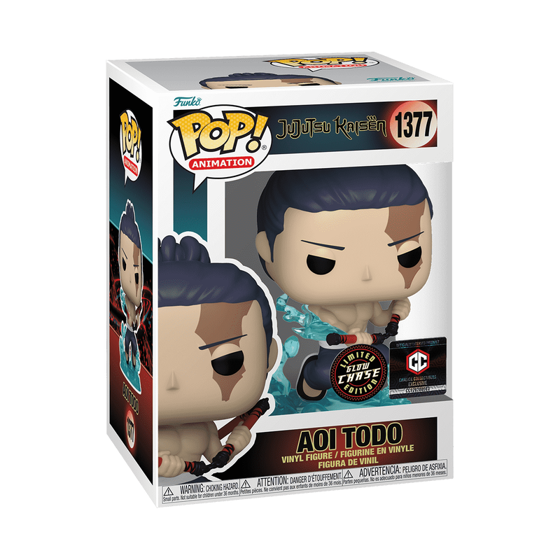 Funko Pop! Animation: Jujutsu Kaisen - Aoi Todo #1377 Chase Glow-in-the-dark Chalice Collectibles Exclusive
