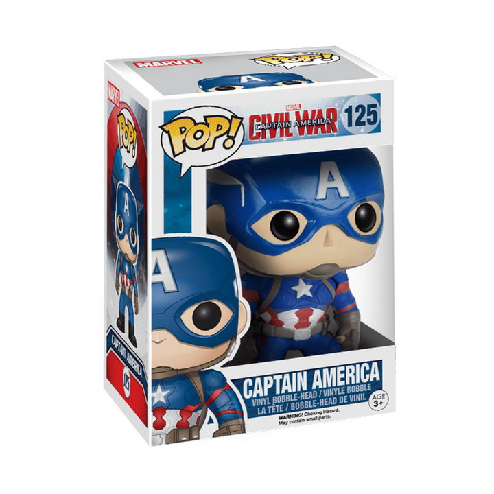 Funko Pop! Marvel: Captain America 3 Civil War - Captain America #125