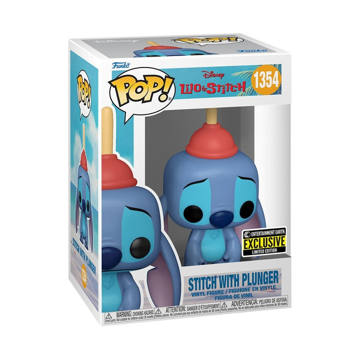 Funko Pop! Disney: Lilo & Stitch - Stitch with Plunger #1354 Entertainment Earth Exclusive