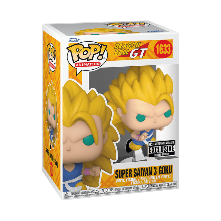 Funko Pop! Animation: Dragon Ball GT - Super Saiyan 3 Kid Goku #1633 Entertainment Earth Exclusive